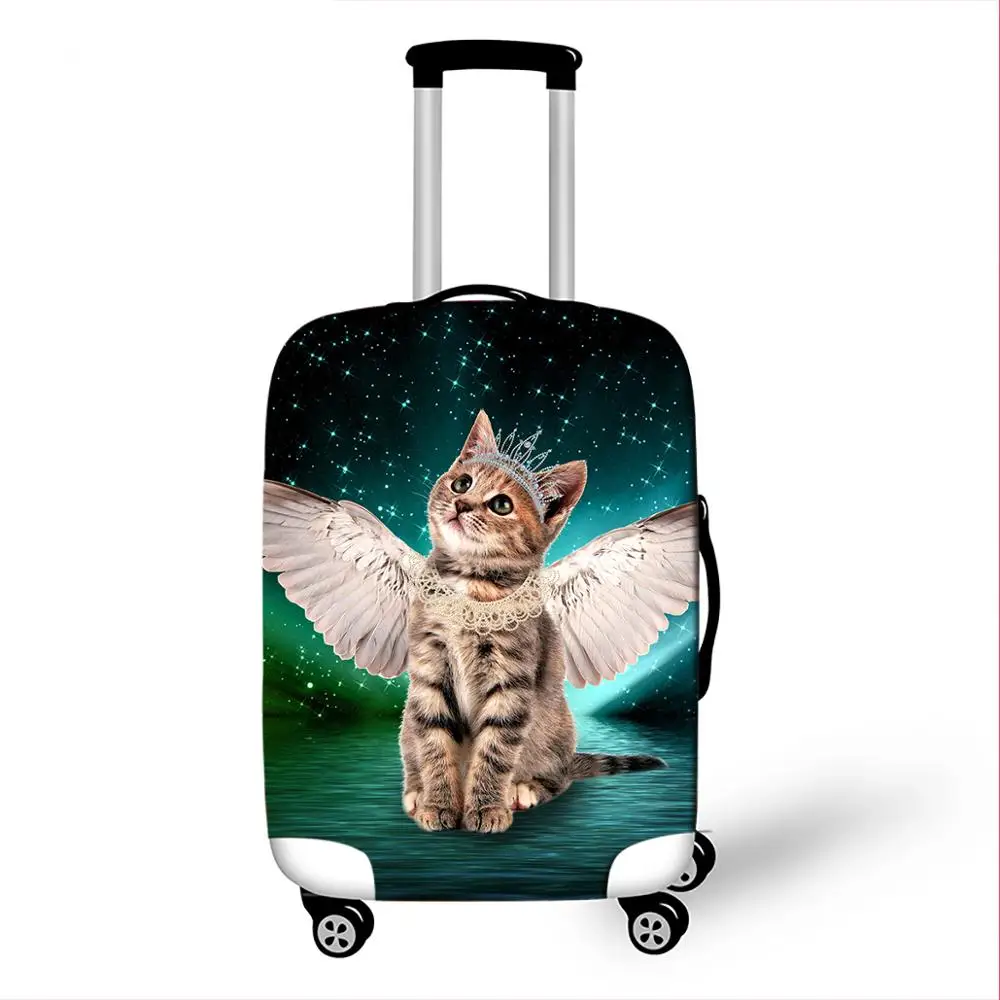 

Coolost Cute Angel Cat Print Waterproof Stretch Valise Luggage Protective Cover for Samsonite Suitcase