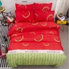 Custom baby 3d bed sheet set king size home goods cute african american printed quilt duvet cover comforter polyester fabric