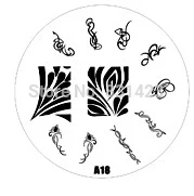 2015 new A Series A18 Nail Art Polish DIY Stamping Plates Image Templates Nail Stamp Stencil