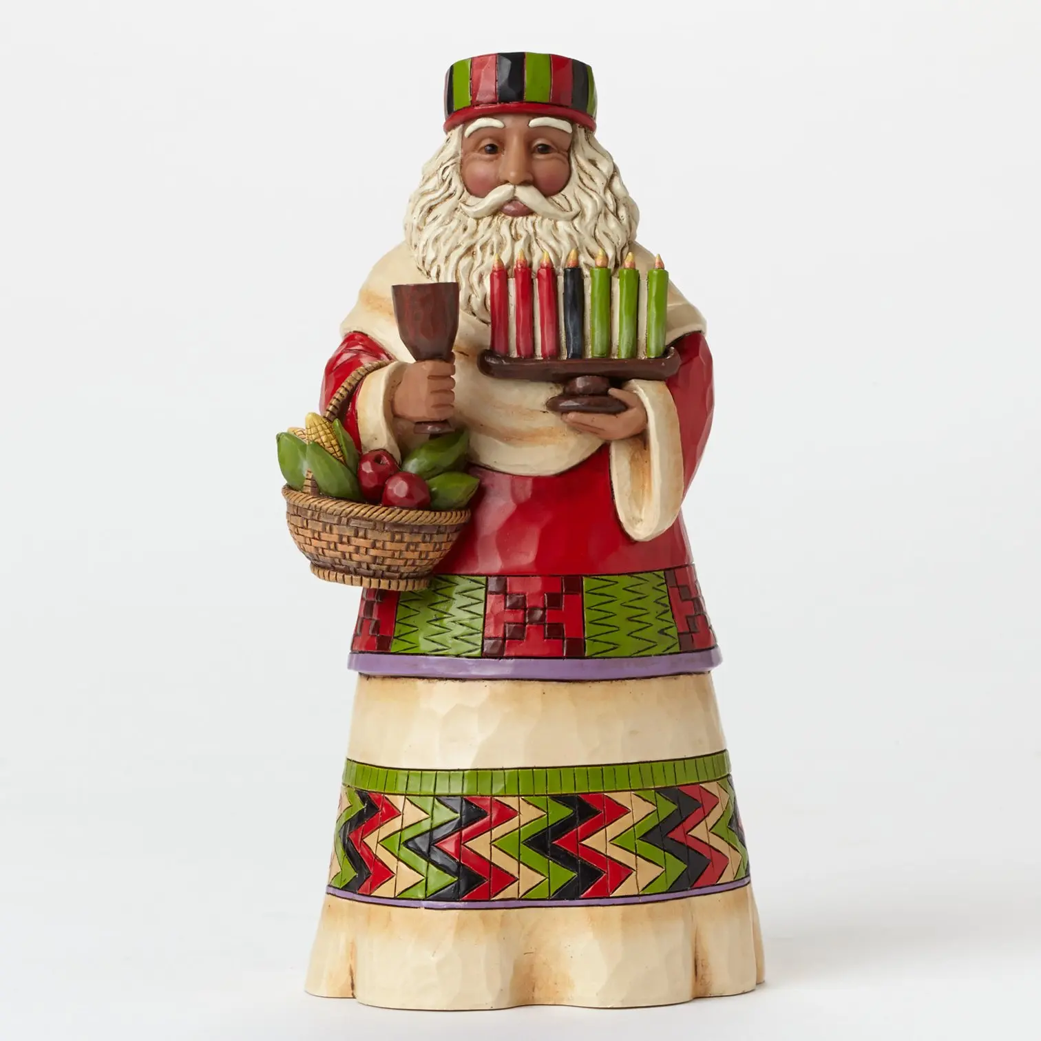 jim shore heartwood creek santa with puppy stone resin figurine 9