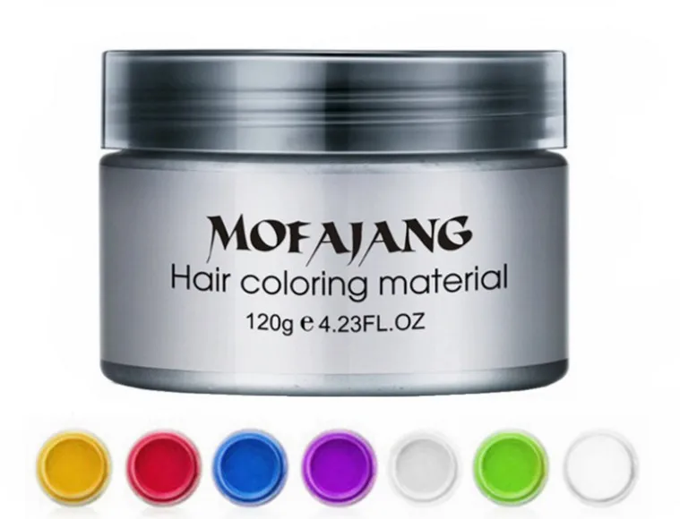 
MOFAJANG multi Colors Hair Styling Pomade Temporary Disposable Mud Hair Dye Color Wax DHL free 