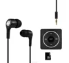 Square Bluetooth Clip on headset sport outdoor music TF SD Slot FM radio 3.5mm audio receiver new Bluetooth MP3 Player
