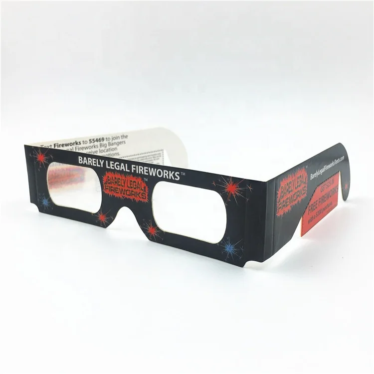 
3D Cardboard Fireworks Diffraction Glasses 