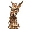Existing mold garden angel figurines polyresin golden cupid goddess of love statue