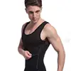 Mens Fitness Shirts Slimming Body Sports Shaper Vests Tank Tops Fast Dry Mesh Compression Sleeveless Undershirts