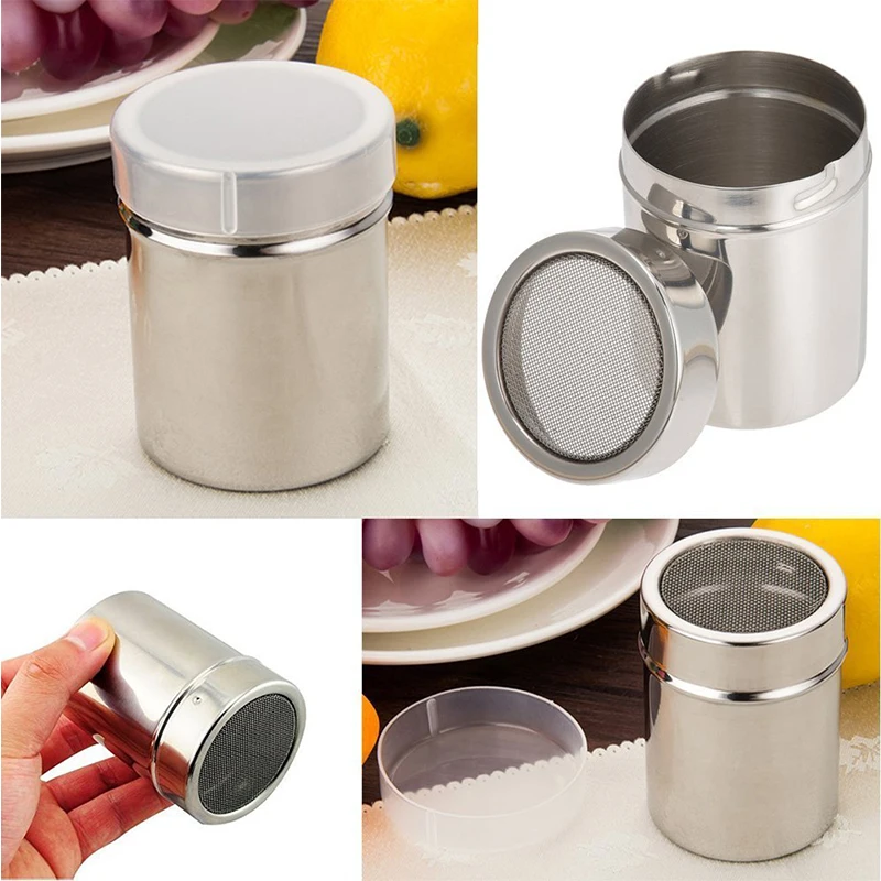 Coffee Tools Stainless Steel Coffee Cocoa Powder Shakers Cinnamon