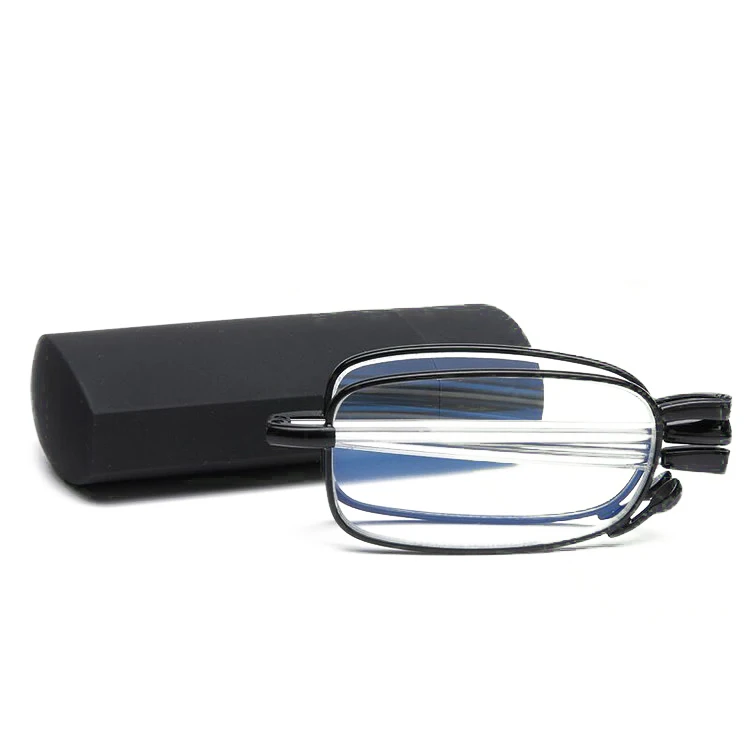 Online Foldable Blue Light Blocking Glasses Anti Blue Light Pocket Folding Reading Glasses with Case