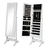 

E1 Organizer Storage Mirrored Stand Jewelry Armoire Cabinet