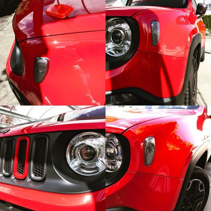 Black For Jeep Renegade 20152016 Side Reflection Warning Turn Side