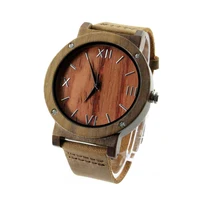 

2020 1pc Sample Dropshipping New Walnut Wood Watches For Men Watch Quartz