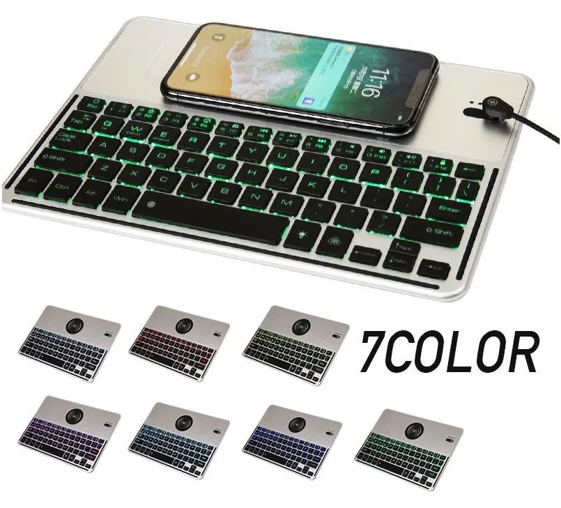 Wireless Mini Keyboards & Phone Qi Charger For Ios Android Windows