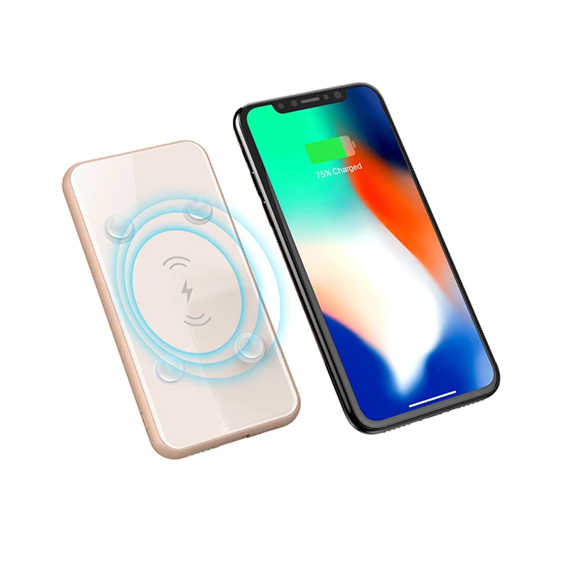 

2019 New Trending OEM Portable Qi Fast Wireless Charger Power Bank 5000mah, N/a