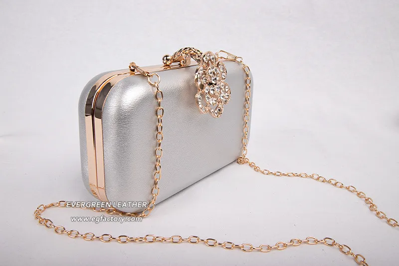 Women 2018 fashion clutch bag crystal clutch evening bags with long chain EB946