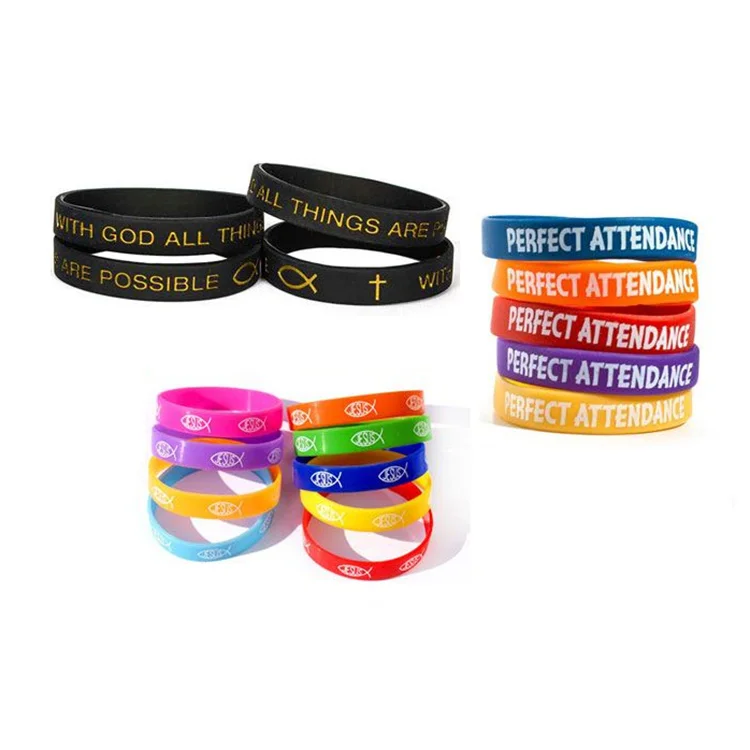 Custom Print Glow In The Dark Country Flags Wrist Band Silicone Rubber