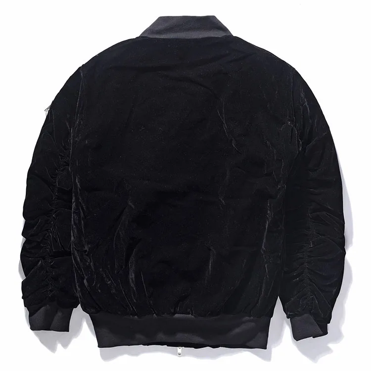 Wholesale Motorcycle Bomber Velour Jacket For Men Buy Bomber Velour