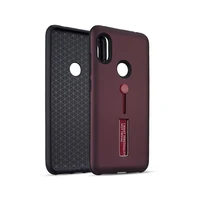 

Anti Shock Tpu Pc Metal Bracket Drop Protection Phone Case Back Cover For Xiaomi Redmi Note 6 Pro