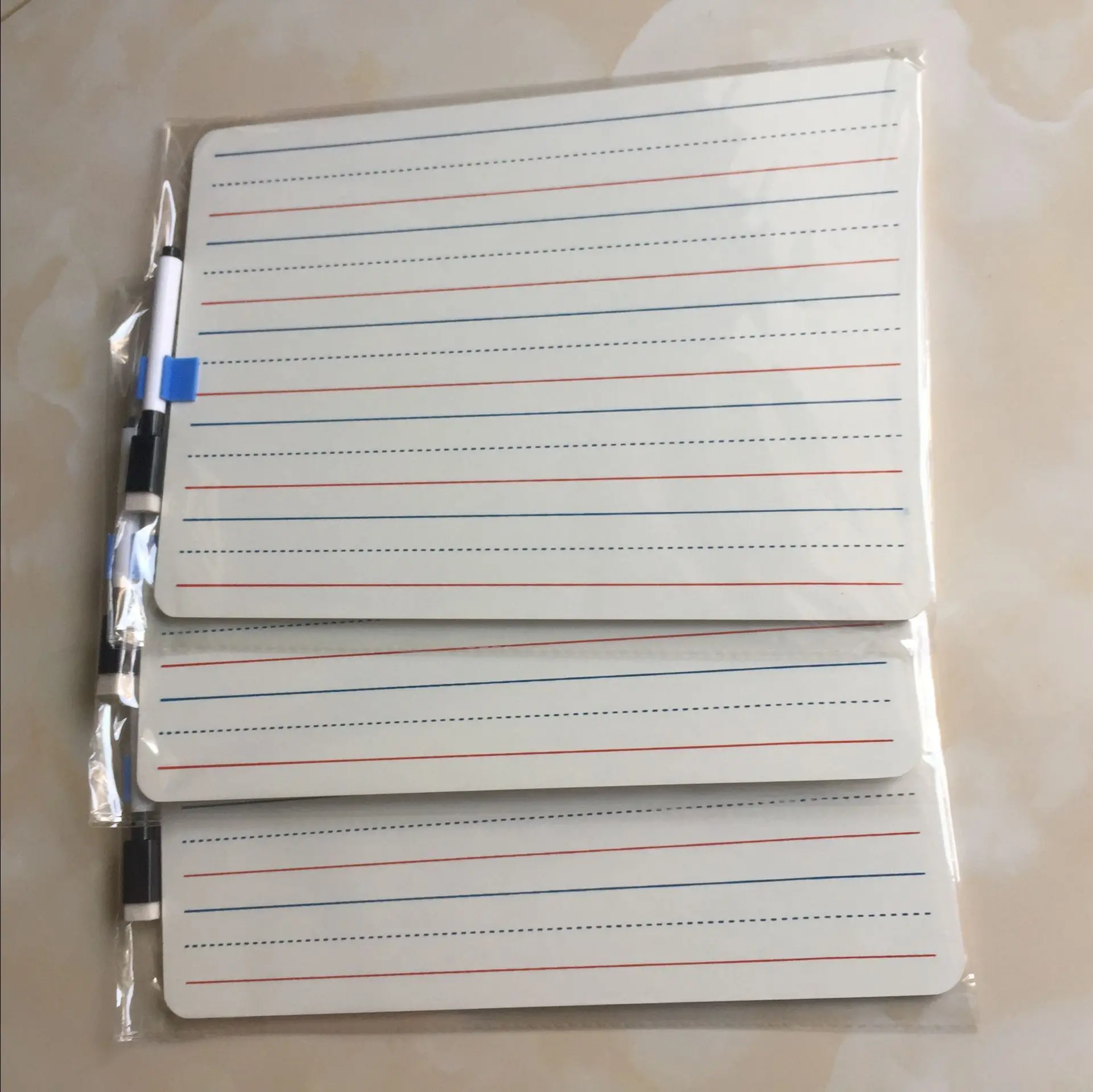 Customized Cheap Student Dry Erase Lapboard Double Sided Frameless Kids