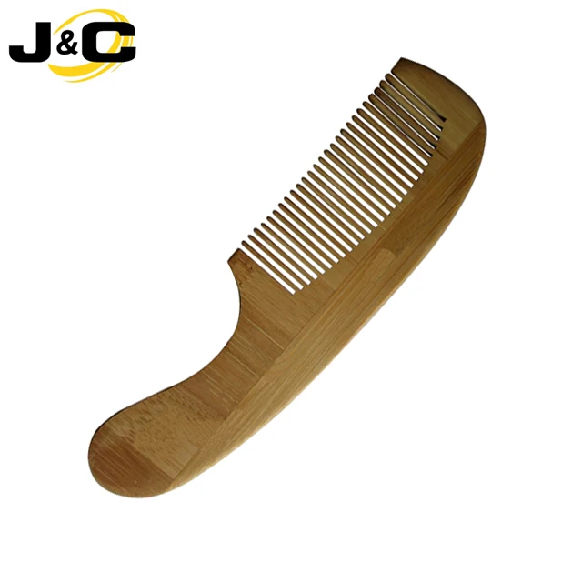
Custom disposable bamboo hair comb with small label for hotel 