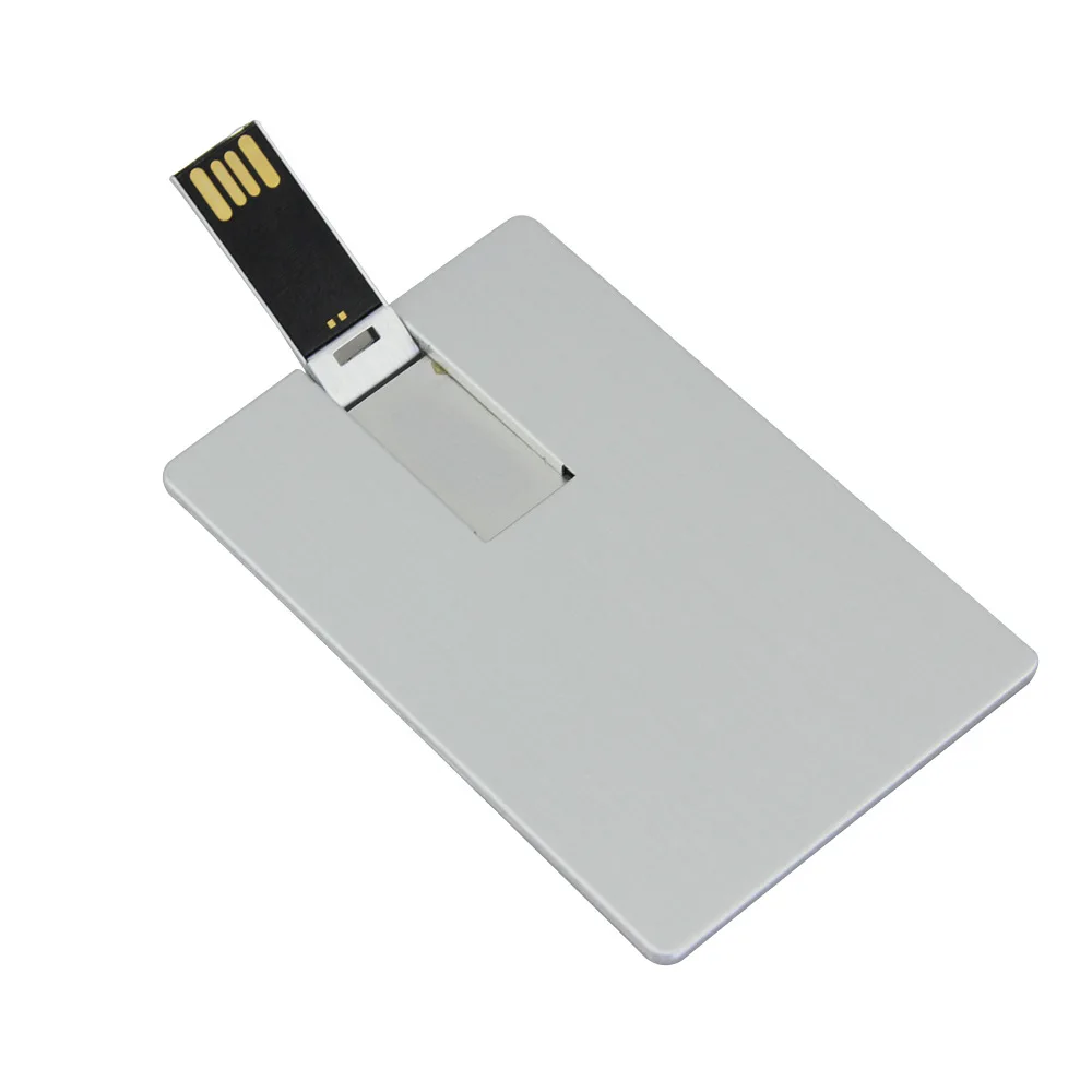 

Free Logo Printing Customized Metallic Name Card Flash Memory USB 3.0