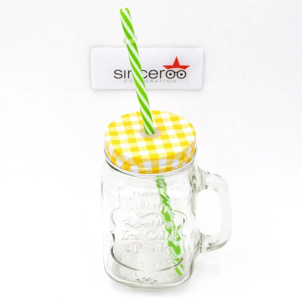 Standard Size 500ml Vintage Mason Cup Perfect For Serving Beer With Lid