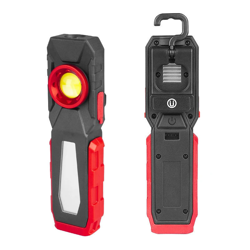 super bright 500 Lumen rechargeable led working light , portable waterproof inspection cob led work light with strong magnet