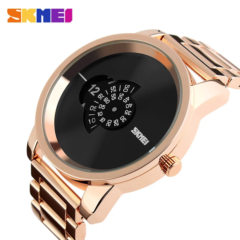 

SKMEI 1171 Minimalist OEM Custom Logo Alloy Mens Personalized Big Face Wrist Watches, Black;silver;rose gold