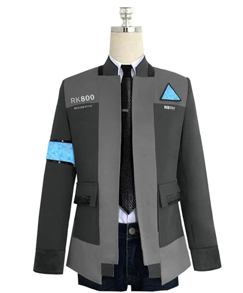 

Coldker Game Detroit: Become Human Connor RK800 Agent Suit Uniform Tight Uniform Cosplay Costume for Halloween jacket full set