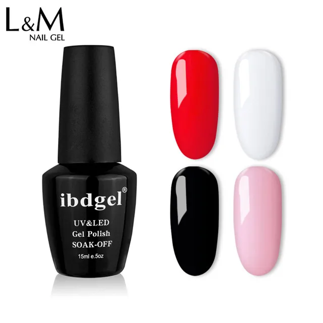 

L&M 610 color Wholesale uv nail gel polish color chart for choice, 610 colors