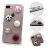 drop glue soft tpu gel 3d epoxy resin football basketball Golf mobile phone shell case clear for iphone 6 7 x for xiaomi