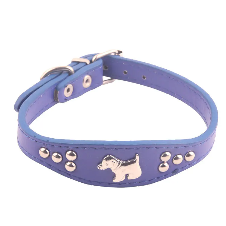 Dog head pu collar center large pet collar dog traction collar