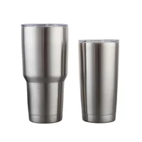 

20oz Tumbler Vacuum Insulated Stainless Steel Coffee Cup with Lid, Straws - Travel Mug Works Great for Ice Drink, Hot Beverage