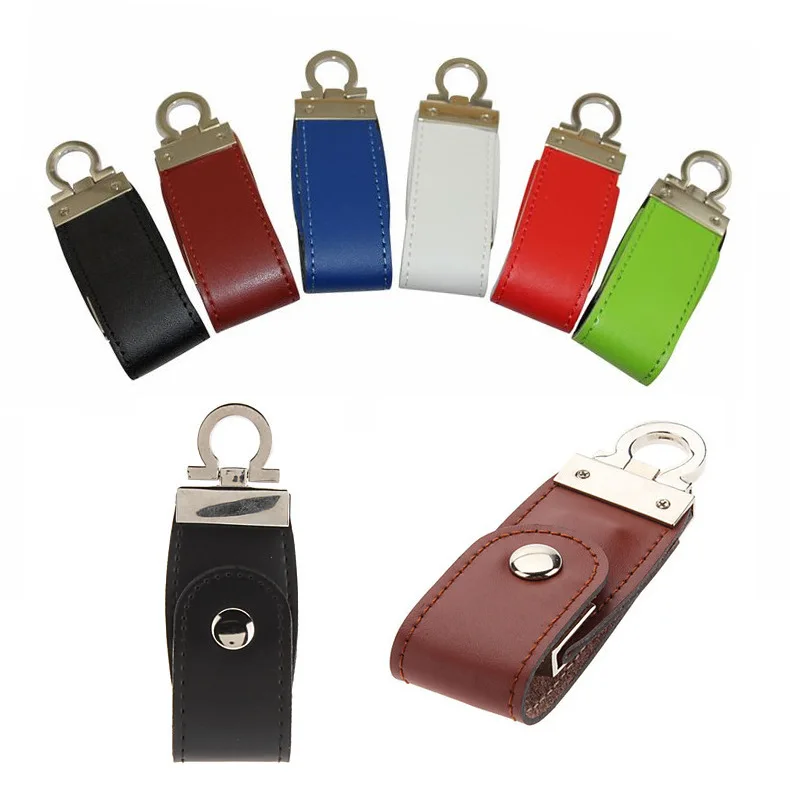 

Bulk Full Capacity 16 Gb-128Gb Pendrive Usb Memoria Leather Memory Stick, Red, silver, transparent, white, yellow