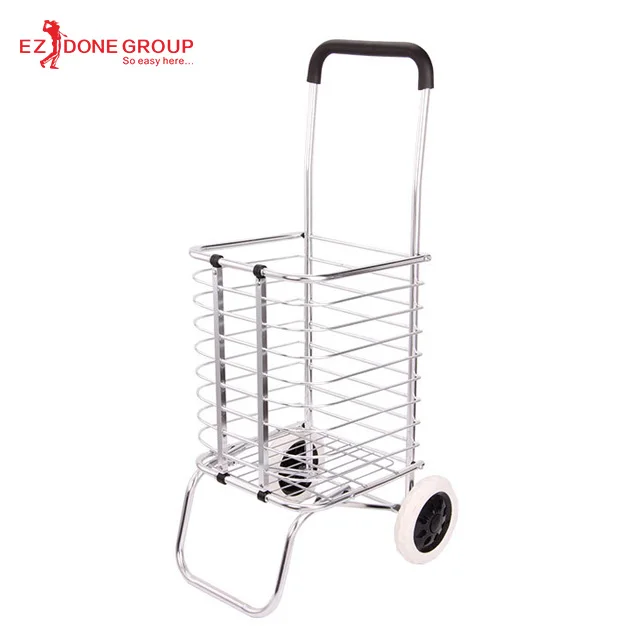 
Aluminum alloy foldable vegetable shopping trolley supermarket cart for seniors 