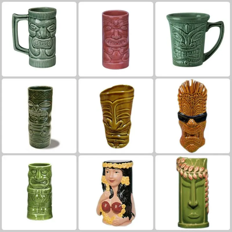 Wholesale Custom Design Hawaii Cup Ceramic Tiki Mug Buy Tiki Mug