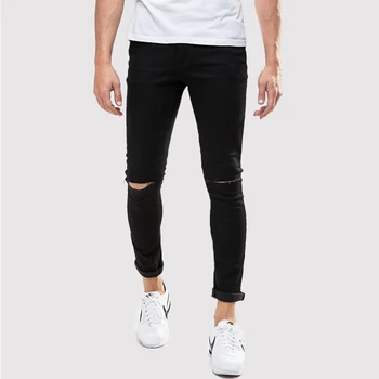 men's black ripped jeans