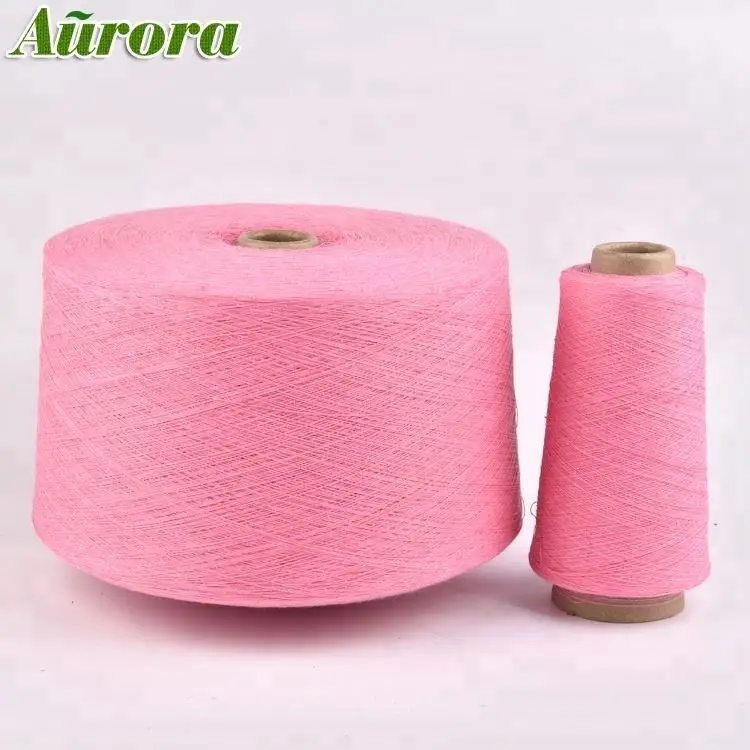 
Recycled polyester cotton thread raw white recycle yarn 45s regeneration of cotton and polyester 