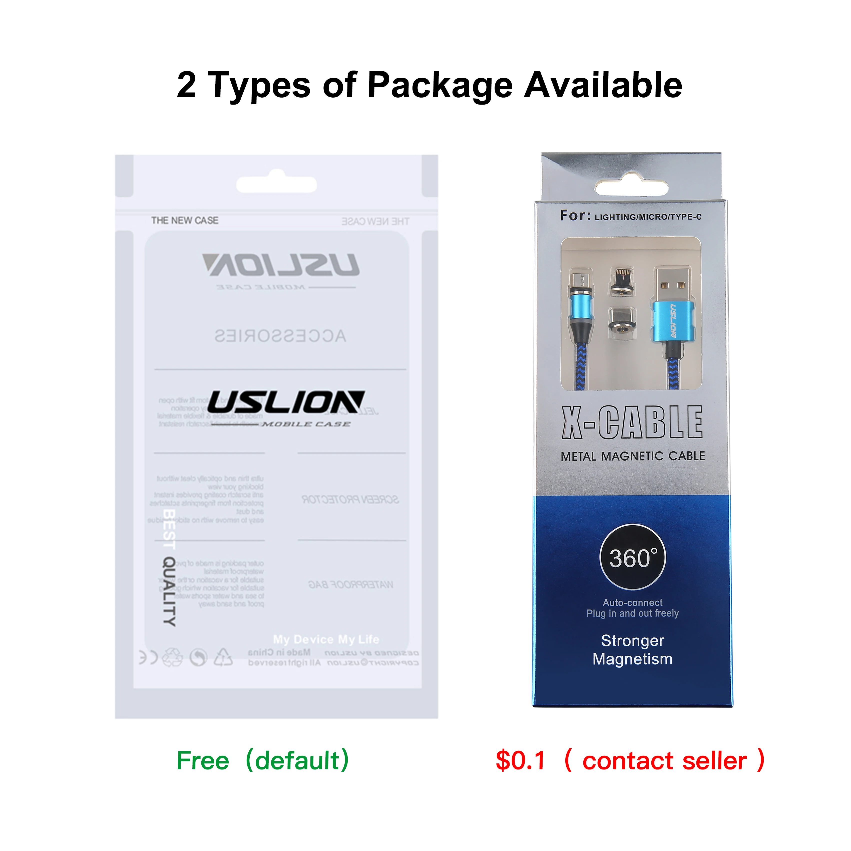 2020 3 in 1 USLION New Magnetic USB Cable Fast Charging Micro USB Type C Mobile Phone Cable For Samsung iPhone magnet data cable - ANKUX.COM