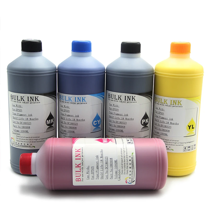 Supercolor 1000ML/Bottle Universal Pigment Ink T6941- T6945 for Epson Surecolor T7200 T3270 T5200 T7270 Printer