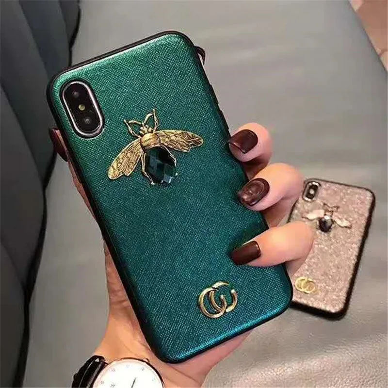 

Bee Case for iPhone X XS XR MAX 10, Wire Drawing Surface Protective Phone Cover for iPhone 6 6s 7 7plus 8plus, Picture color have stock , accept customized