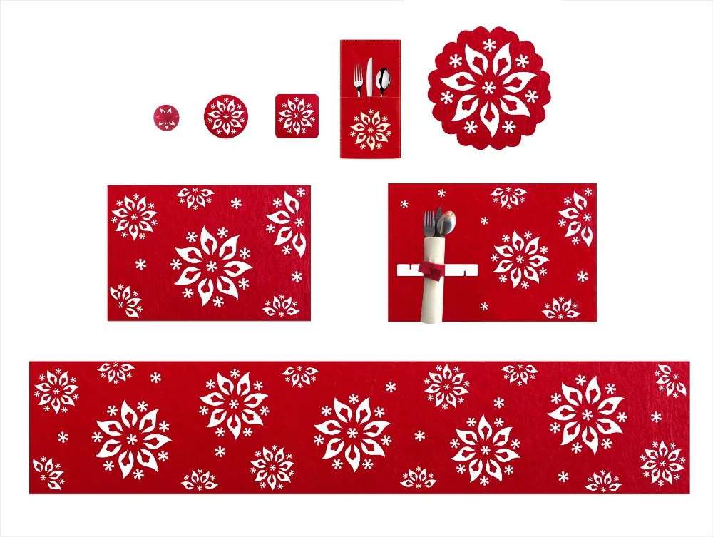 (xm1820f)promotion Felt Placemat For Christmas Table Decoration Buy Felt Placemat,Christmas