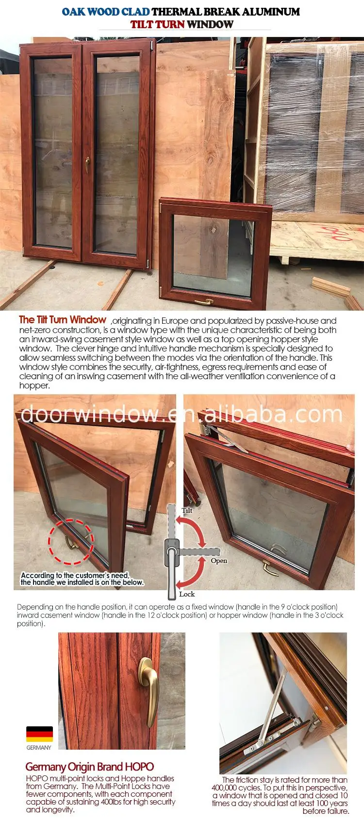 Wholesale double pane window sizes