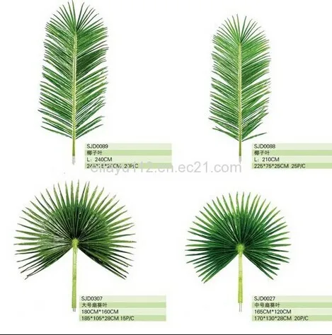 2014 Sj Tl003 Venta Al Por Mayor Hojas Artificiales De Palmera Fecha Hojas Artificiales De Palmera Para Proyecto De Decoracion De Paisaje Al Aire Libre Hoja De Palma Buy Hojas Artificiales