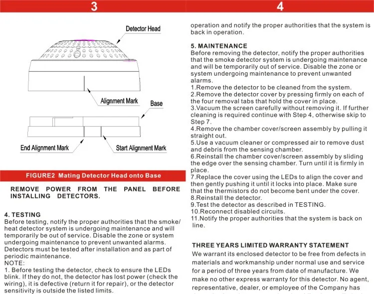 Wholesale 24V Conventional fire alarm smoke detector with strobe sounder