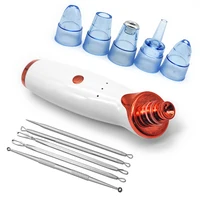 

5 PCS Stainless Steel Professional pimple comedone extractor tool facial blackhead remover set with travel case