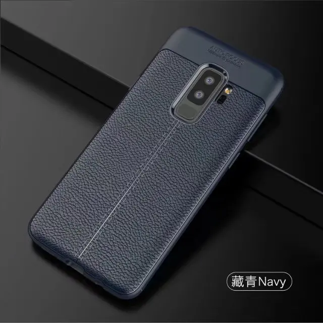 New Design Carbon Fiber Lichee Pattern For Samsung Galaxy S9 S9 Plus Soft TPU Case For Samsung Galaxy S9 S9 Plus