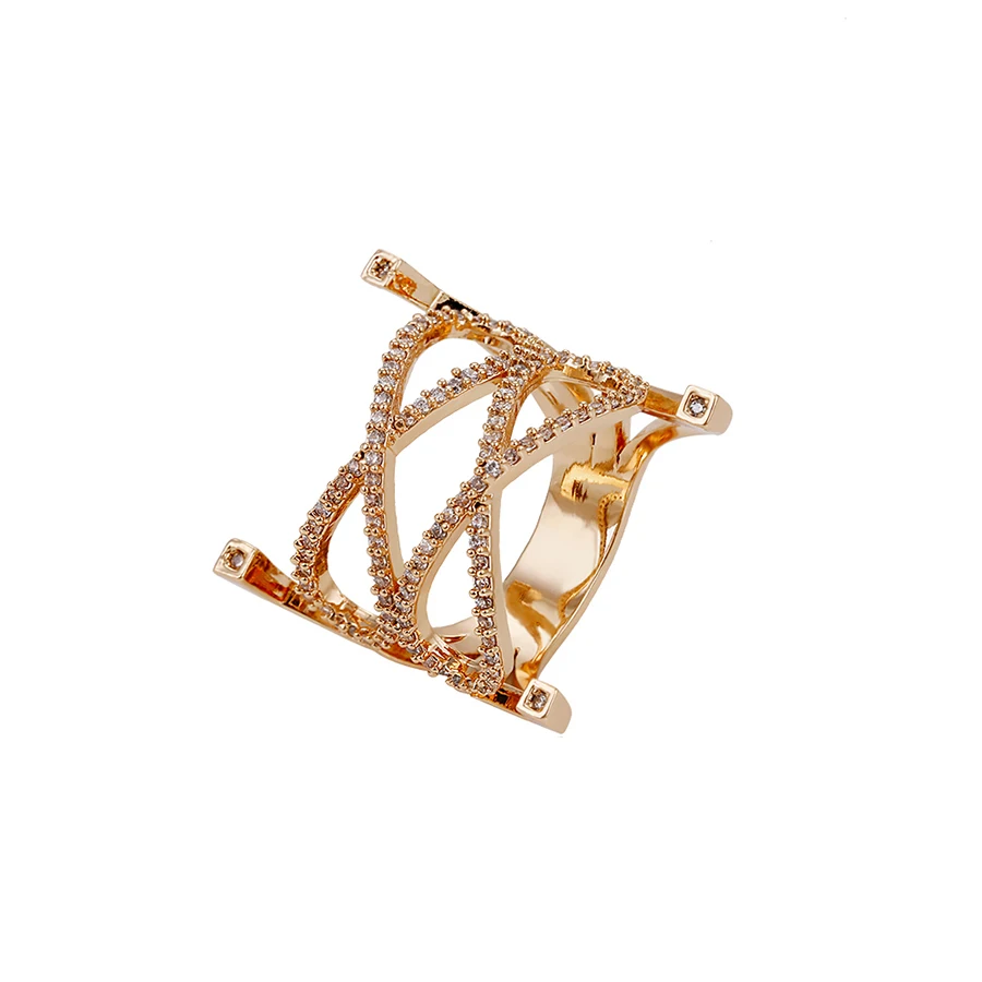 

14662 Xuping fashion design 18K gold color multi-stone luxury ring