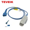 Reusable ds-100a nellcor spo2 sensor oxi 9pin spo2 sensor cable for patient monitor