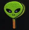 Custom Alien 3D Patch Flocking Embroidery Patch Baseball Cap