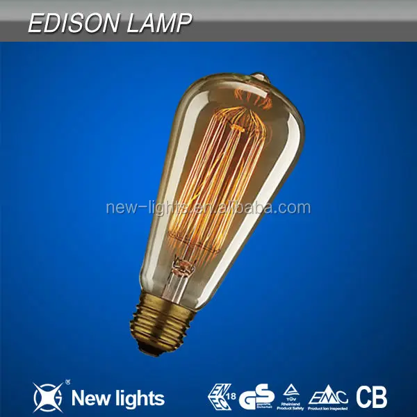 2014 newest design antique looking led lamp ST64 Edison bulb