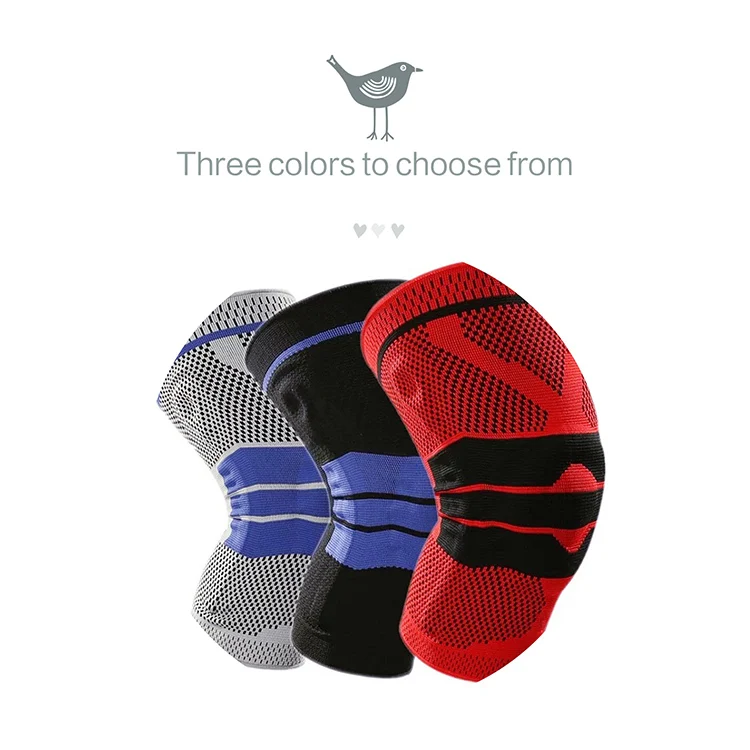 

Amazon hot selling adjustable knee support brace basketball knee sleeve knee compression pads, Customized color
